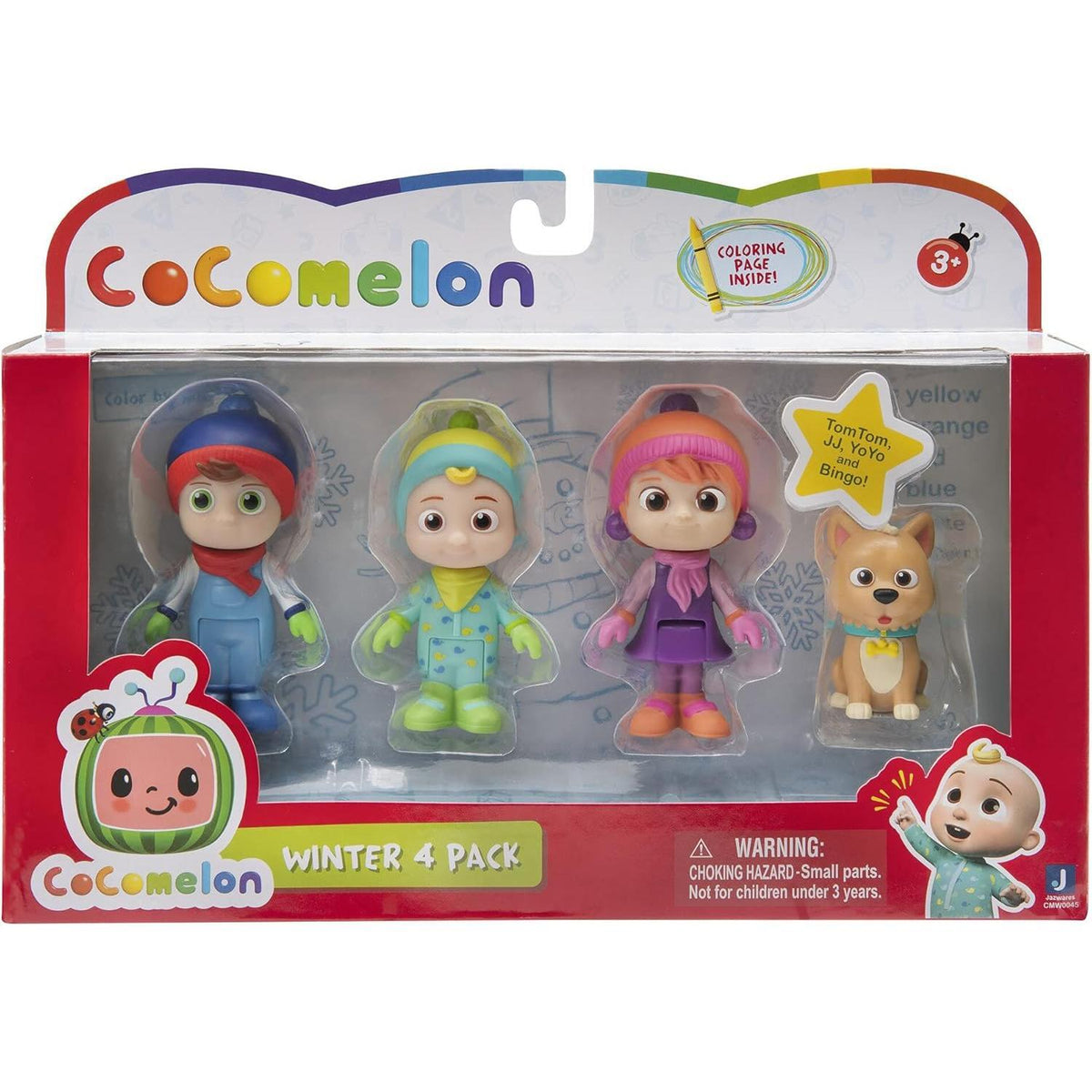 COCOMELON FAMILY SET 4 FIGURE PK W.THEME